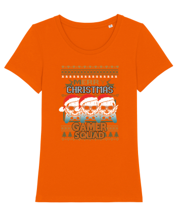 Merry Christmas Gamer Squad Bright Orange