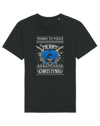 Merry Christmas Police Black