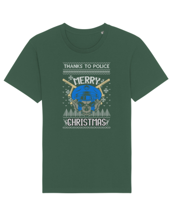 Merry Christmas Police Bottle Green