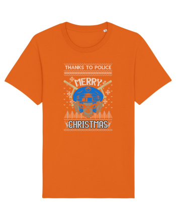 Merry Christmas Police Bright Orange