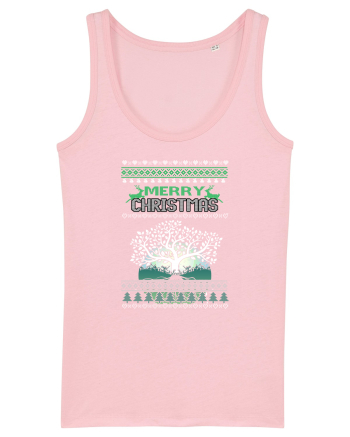 Merry Christmas Cotton Pink
