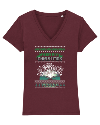 Merry Christmas Burgundy