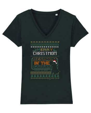 Merry Christmom Best Mom In Galaxy Black