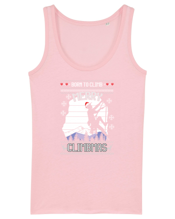 Merry Climbmas Born To Climb Cotton Pink