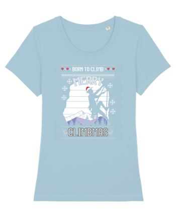 Merry Climbmas Born To Climb Sky Blue