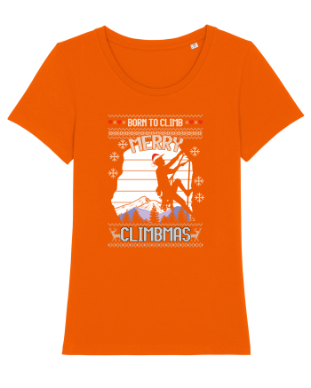 Merry Climbmas Born To Climb Bright Orange