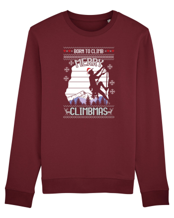 Merry Climbmas Born To Climb Burgundy