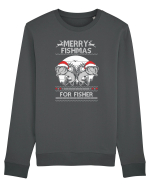 Merry Fishmas Bluză mânecă lungă Unisex Rise