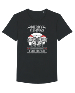 Merry Fishmas Tricou mânecă scurtă guler larg Bărbat Skater
