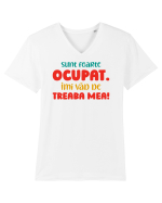 Sunt ocupat Tricou mânecă scurtă guler V Bărbat Presenter