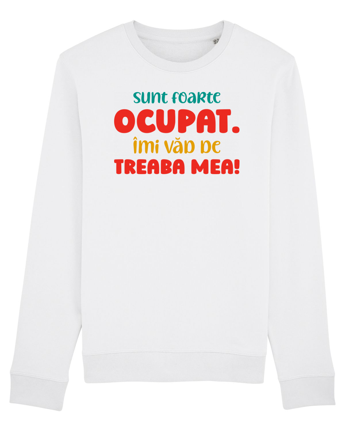 Bluză mânecă lungă Unisex Rise White