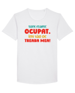 Sunt ocupat Tricou mânecă scurtă guler larg Bărbat Skater