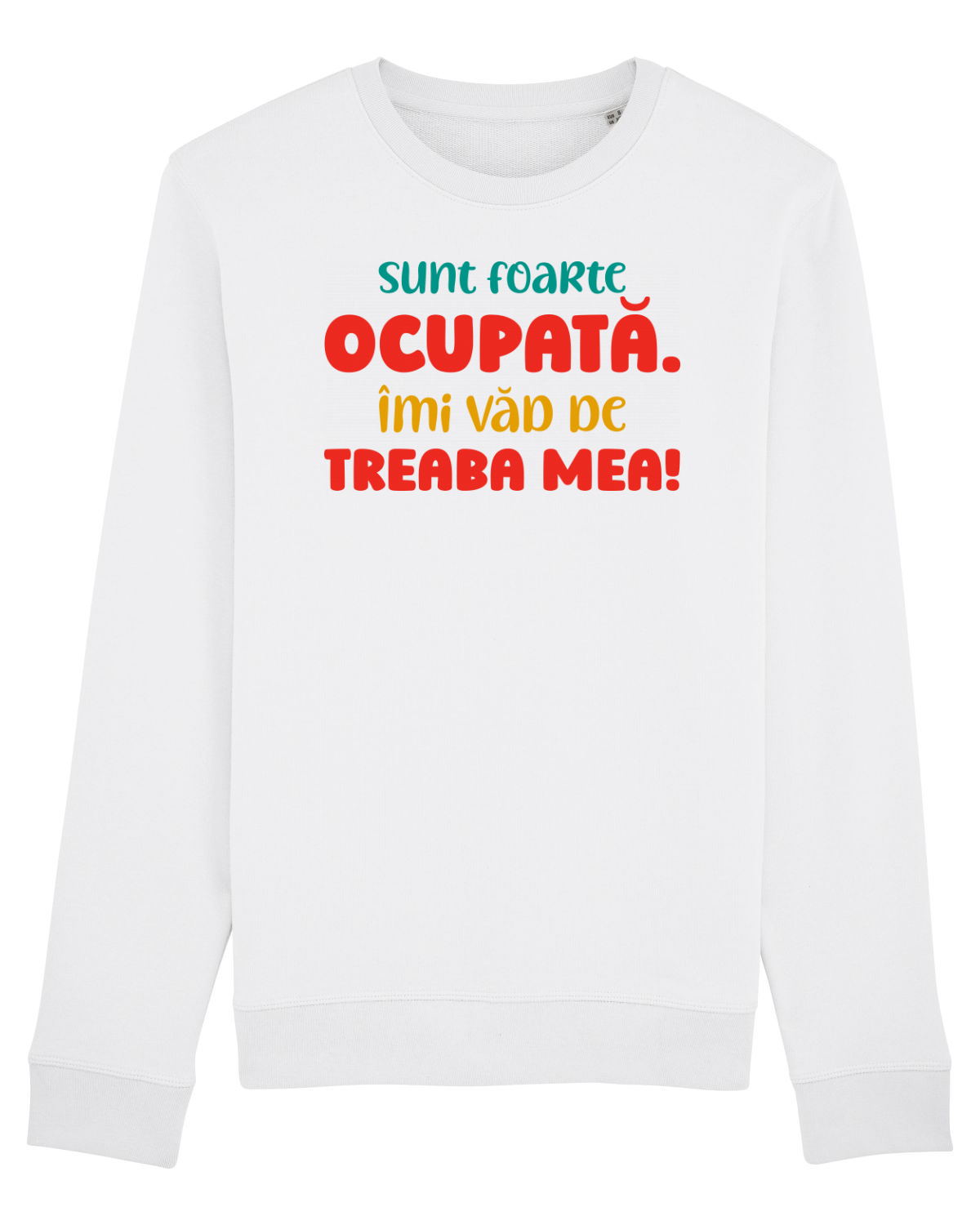 Bluză mânecă lungă Unisex Rise White