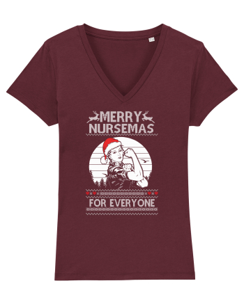 Merry Nursemas For Everyone Burgundy