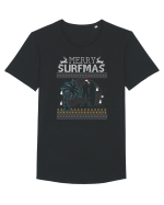 Merry Surfmas Tricou mânecă scurtă guler larg Bărbat Skater