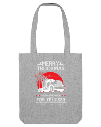 Merry Truckmas For Trucker Heather Grey