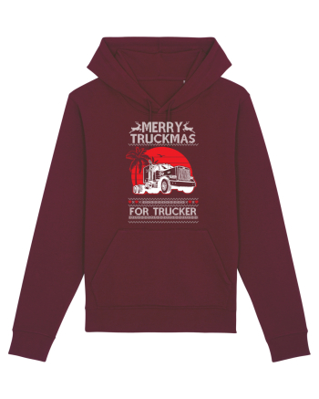 Merry Truckmas For Trucker Burgundy