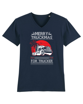 Merry Truckmas For Trucker French Navy