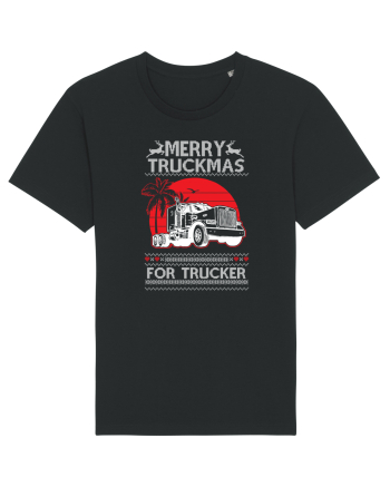 Merry Truckmas For Trucker Black