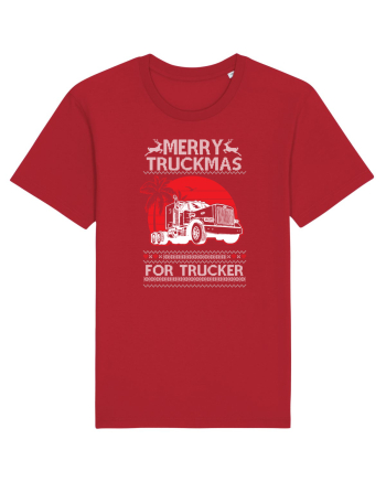 Merry Truckmas For Trucker Red