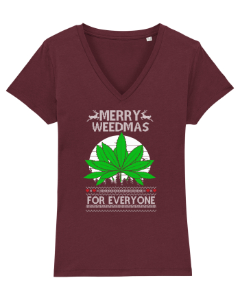 Merry Weedmas For Everyone Burgundy