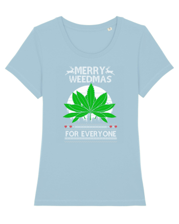Merry Weedmas For Everyone Sky Blue