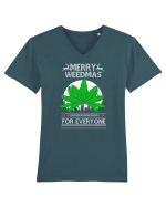 Merry Weedmas For Everyone Tricou mânecă scurtă guler V Bărbat Presenter