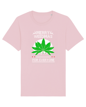 Merry Weedmas For Everyone Cotton Pink