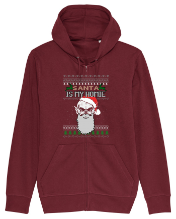 Santa Is My Homie Burgundy