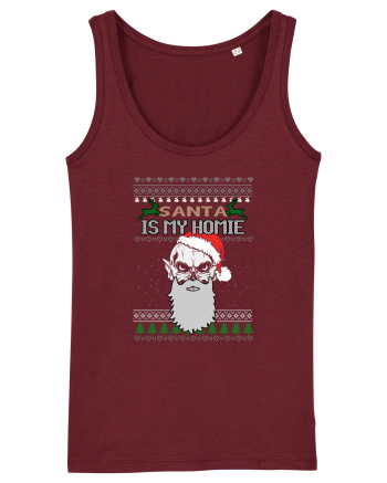 Santa Is My Homie Burgundy
