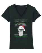 Santa Is My Homie Tricou mânecă scurtă guler V Damă Evoker