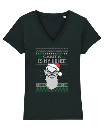 Santa Is My Homie Black