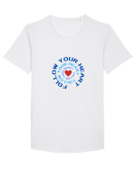 BE YOUR HEART Tricou mânecă scurtă guler larg Bărbat Skater