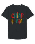 Chiar ș-așa! Tricou mânecă scurtă guler larg Bărbat Skater
