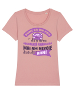Abundență financiară Tricou mânecă scurtă guler larg fitted Damă Expresser