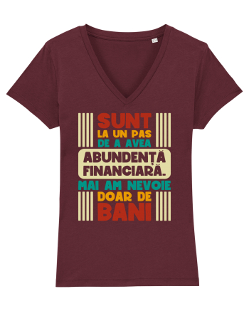 Abundență financiară V2 Burgundy