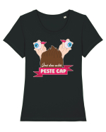 Îmi dau ochii peste cap Tricou mânecă scurtă guler larg fitted Damă Expresser