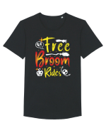 Free Broom Rides Tricou mânecă scurtă guler larg Bărbat Skater