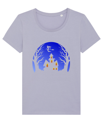 Halloween Blue Moon Scary House Lavender