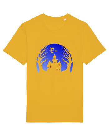 Halloween Blue Moon Scary House Spectra Yellow