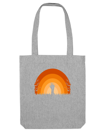 Halloween Creepy Sunset Heather Grey