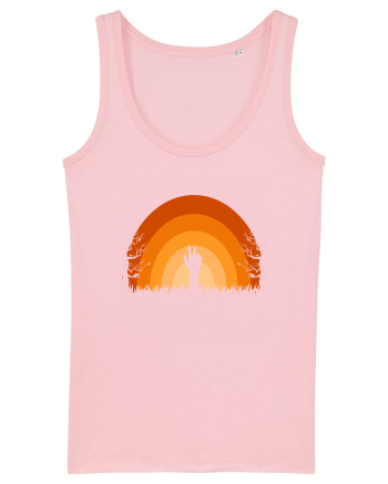 Halloween Creepy Sunset Cotton Pink
