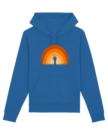 Halloween Creepy Sunset Royal Blue