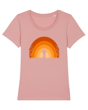 Halloween Creepy Sunset Canyon Pink