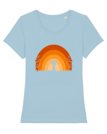 Halloween Creepy Sunset Sky Blue