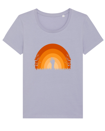 Halloween Creepy Sunset Lavender