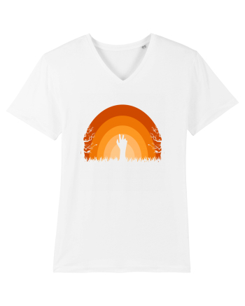 Halloween Creepy Sunset White