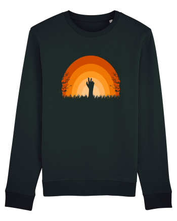 Halloween Creepy Sunset Black