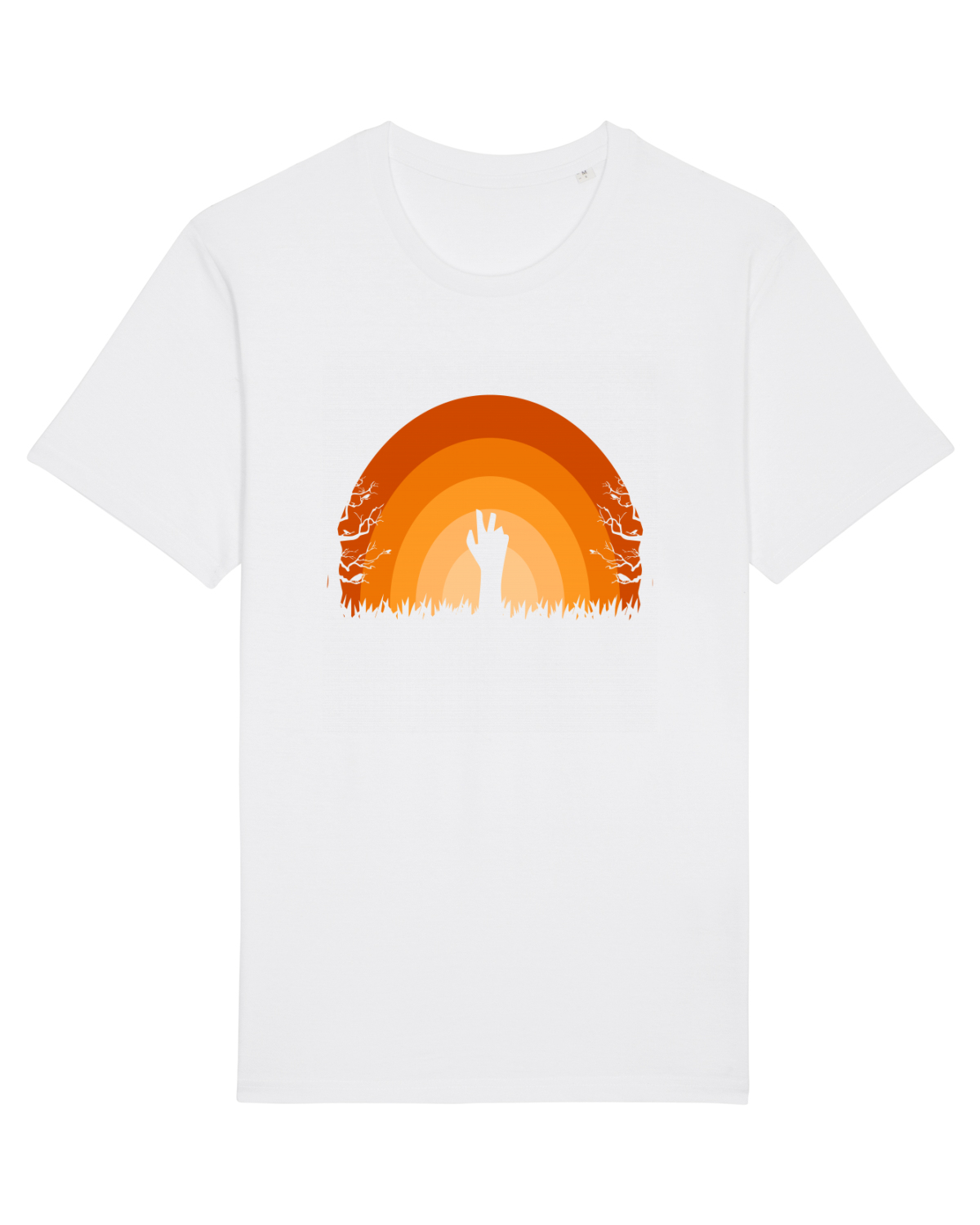 Tricou mânecă scurtă Unisex Rocker White