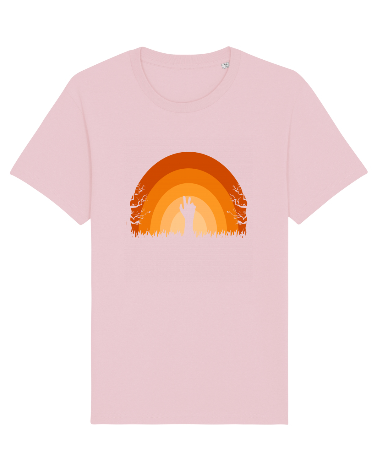 Tricou mânecă scurtă Unisex Rocker Cotton Pink
